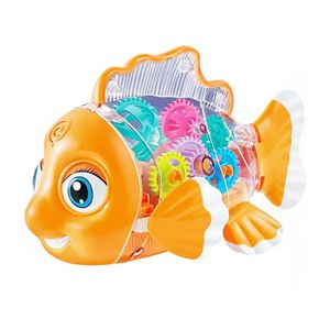 Transparent Gear Fish Acceleration Walking Function Ages 3+